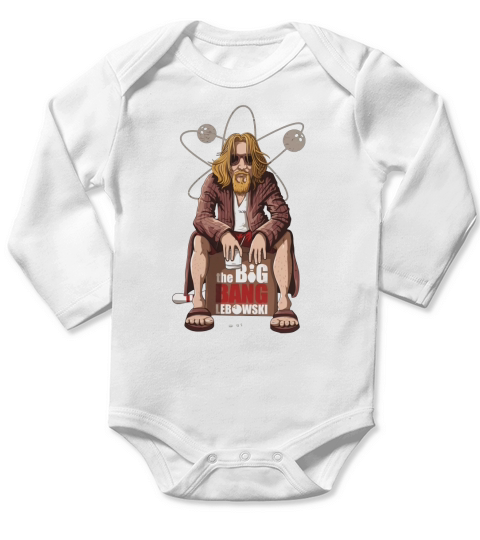 the big bang lebowski Long Sleeve Baby One-Piece