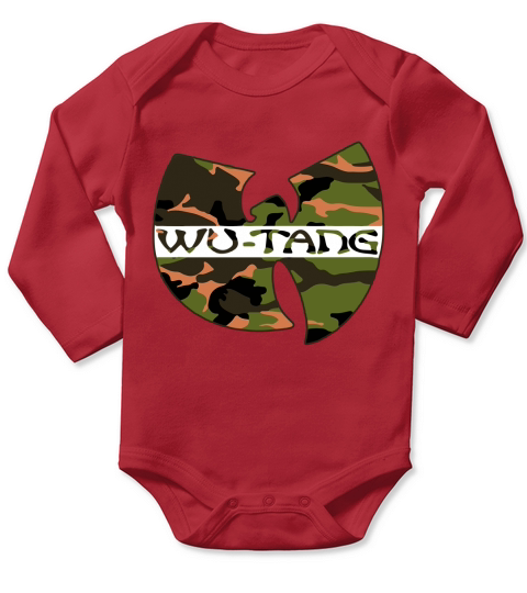 Wu Tang Clan Army Long Sleeve Baby One-Piece