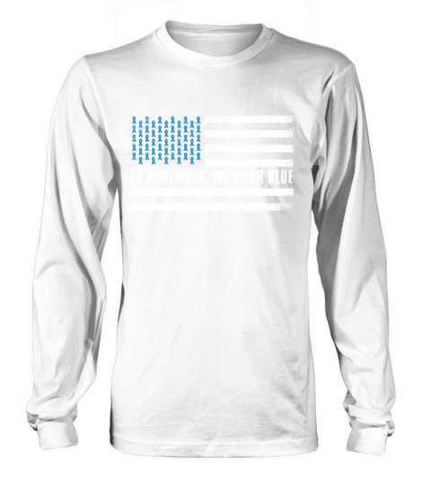 Flag Blue November Diabetes Awareness Month Long sleeved Unisex