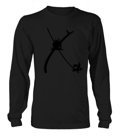Halloween Alphabets Clipart X Long sleeved Unisex