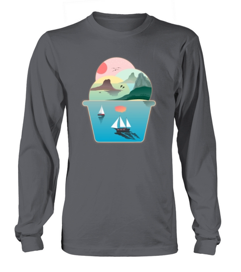 Ice Cream Summer Ocean Wanderlust Sailing Sunset Long sleeved Unisex