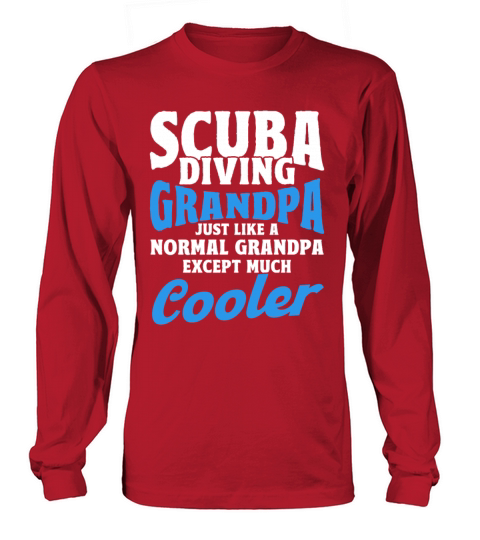 Scuba Diving Gift Underwater Lover Scuba Diver Long sleeved Unisex