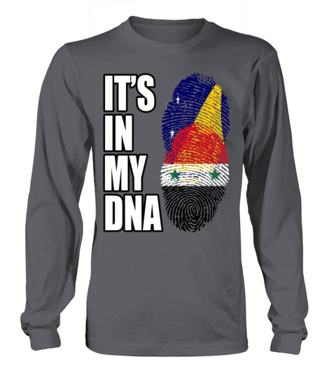 Tokelauan And Syrian Mix Heritage DNA Flag Long sleeved Unisex