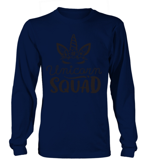 Unicorn Squad Black Unicorns Protection Support Long sleeved Unisex