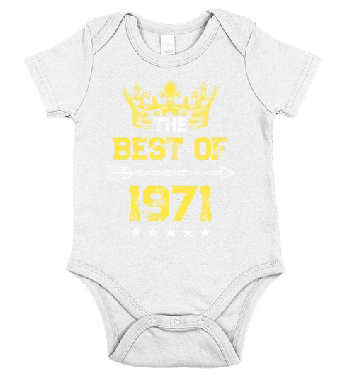 1971 best of birthday Short Sleeve Baby One-Piece