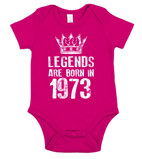 1973 legends born in Short Sleeve Baby One-Piece
