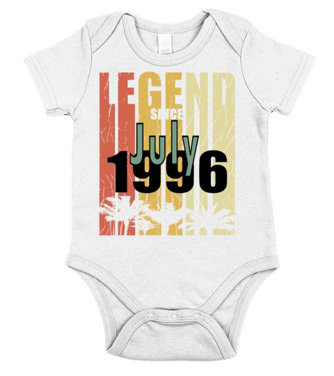 1996 July vintage born gift Short Sleeve Baby One-Piece