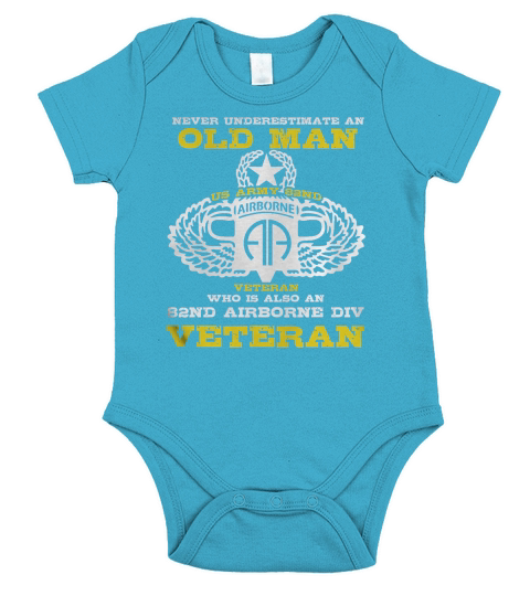 82nd Airborne Division Veteran Tshirt Short Sleeve Baby One-Piece