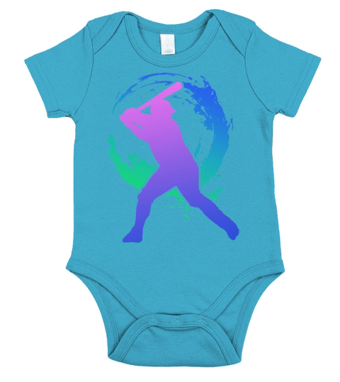 Baseball Fan Retro Vintage 80s 90s Short Sleeve Baby One-Piece