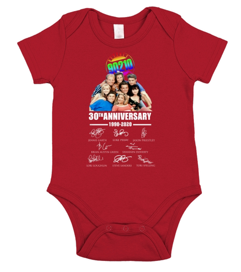 Beverly 90210 30th anniversary 19902020 shirt Short Sleeve Baby One-Piece