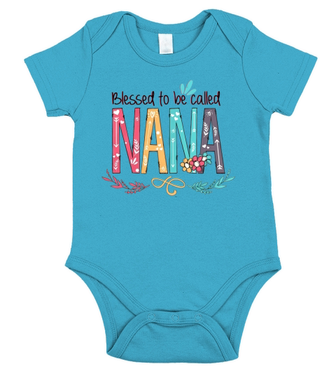 Blessed to be called Nana Short Sleeve Baby One-Piece