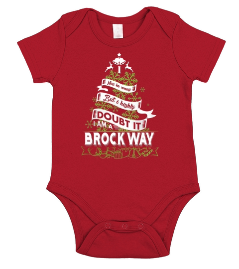 BROCKWAY Name shirt, BROCKWAY Funny Name, BROCKWAY Family Name Gifts T Shirt Short Sleeve Baby One-Piece