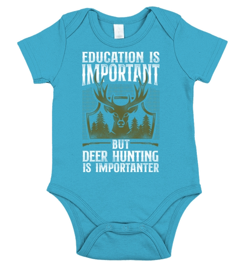Buck Deer Hunting Hunter Vintage Short Sleeve Baby One-Piece