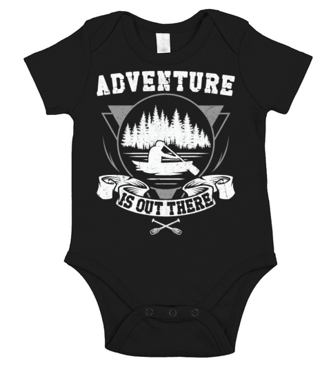 Canoe Canoeing Vintage Adventure Short Sleeve Baby One-Piece