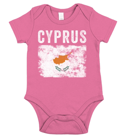 Cyprus Flag Distressed - Cypriot Flag Short Sleeve Baby One-Piece