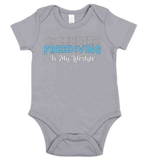 Freediving Is My Lifestyle Apnoe Fans Freediver Short Sleeve Baby One-Piece