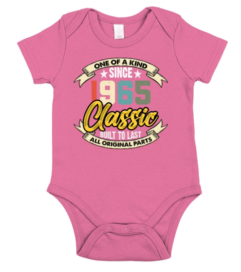 Funny Birthday Born in 1965 Limited Edition Short Sleeve Baby One-Piece