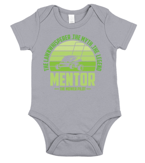 Funny Mentor Lawn Mowing Shirt Lawn Mower Mow Summ Short Sleeve Baby One-Piece