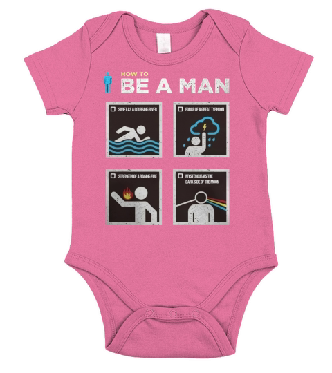 How to Be a Man Short Sleeve Baby One-Piece