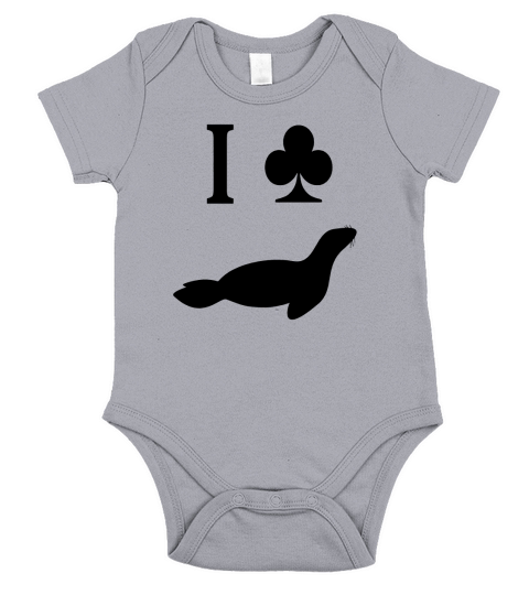 I Club Seals Short Sleeve Baby One-Piece
