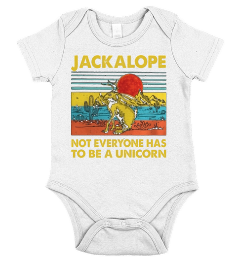 Jackalope not everyone has to be a unicorn vintage Short Sleeve Baby One-Piece