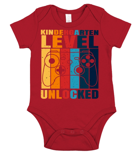 kindergarten level unlocked Back to School vintag Short Sleeve Baby One-Piece