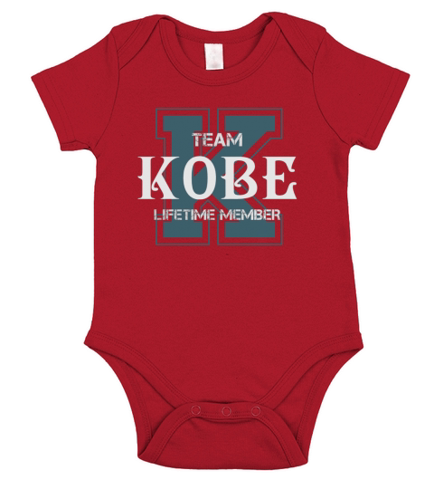 KOBE Shirts - Team KOBE Lifetime Member Name Shirts Short Sleeve Baby One-Piece