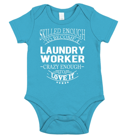 LAUNDRY WORKER Skill Enough Short Sleeve Baby One-Piece