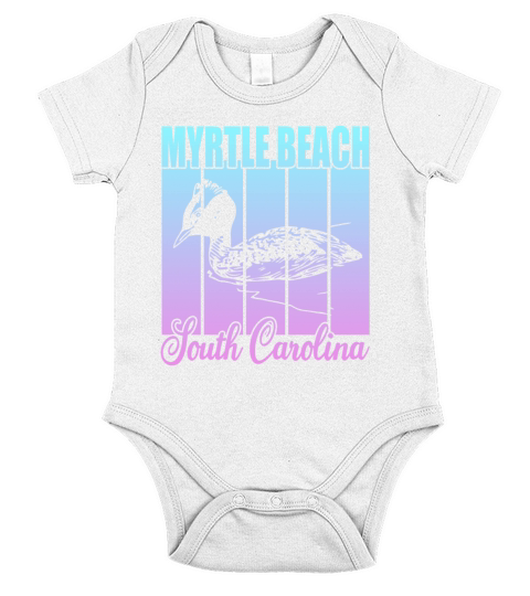 Myrtle Beach South Carolina Short Sleeve Baby One-Piece