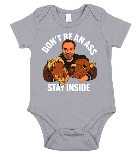 Official Arnold Schwarzenegger Stay Inside Short Sleeve Baby One-Piece
