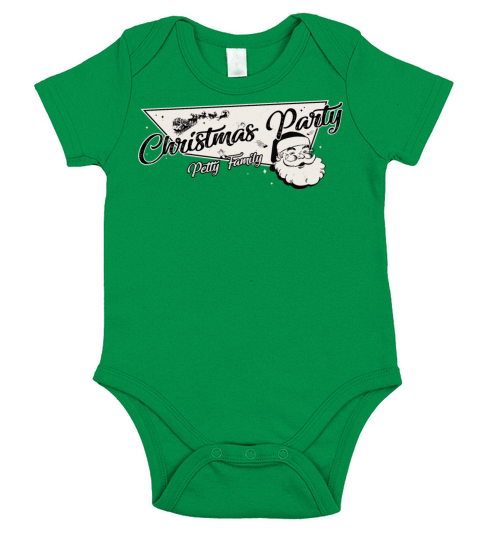 Petty Family Ready for Christmas Party Short Sleeve Baby One-Piece