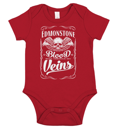 Proud To Be Edmonstone Tshirt Short Sleeve Baby One-Piece