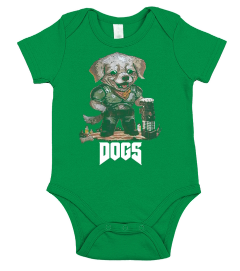 QuakeCon Doom Dogs Shirt Short Sleeve Baby One-Piece