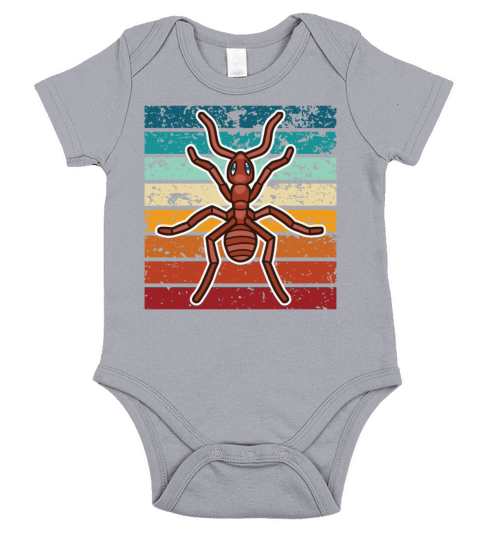 Retro Sunset Insect Ant Costume Short Sleeve Baby One-Piece