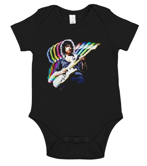 Ritchie Blackmore Rainbow Fan Short Sleeve Baby One-Piece