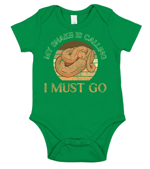 Snake Serpent Retro Vintage My Short Sleeve Baby One-Piece