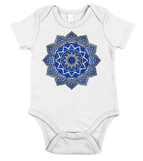 Spiritual Design Symbol Short Sleeve Baby One-Piece