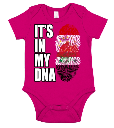 Tajikistani And Syrian Vintage Heritage DNA Flag Short Sleeve Baby One-Piece