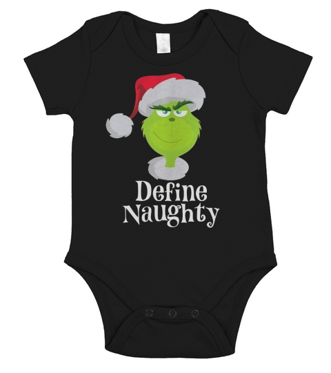The Grinch define naughty Short Sleeve Baby One-Piece