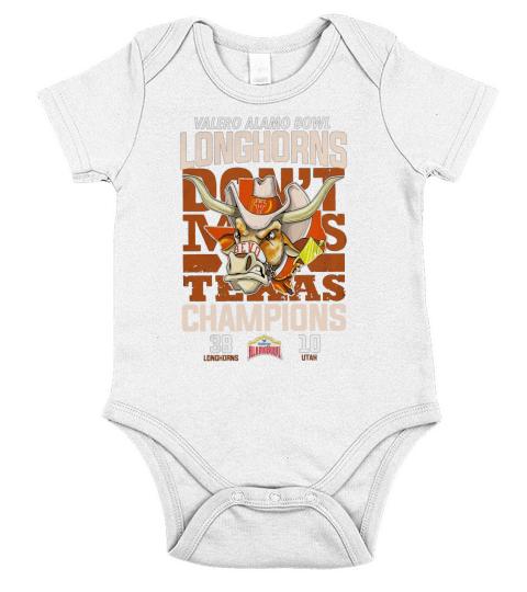 Valero Alamo Bowl don’t makes Texas Champions Longhorns vs Utah shirt Short Sleeve Baby One-Piece