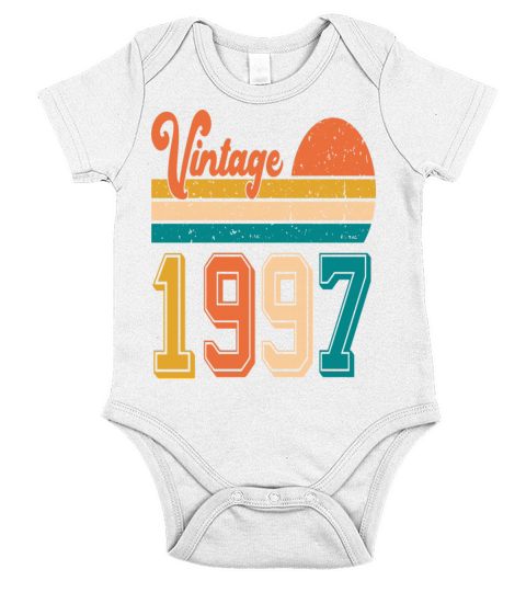 Vintage 1997 birthday gift Short Sleeve Baby One-Piece