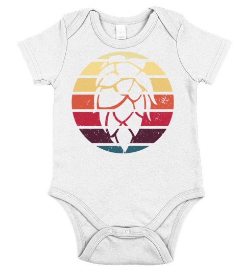 Vintage HopLeaf Brewer Retro Beer Short Sleeve Baby One-Piece