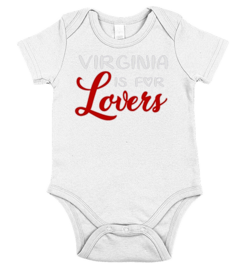 Virginia is For Lovers Short Sleeve Baby One-Piece