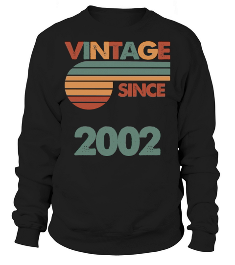 20th Vintage Birthday 2002 Sweatshirt Unisex