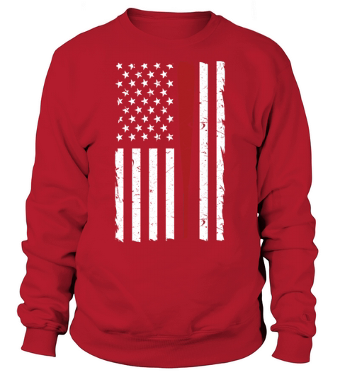 American flag vintage baseball flag Sweatshirt Unisex