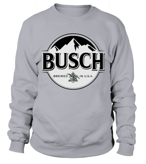 Busch Beer Black &amp;amp; White Logo T-Shirt Sweatshirt Unisex