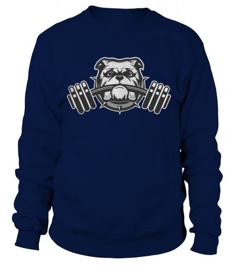 Dog Bulldog Gym Sweatshirt Unisex
