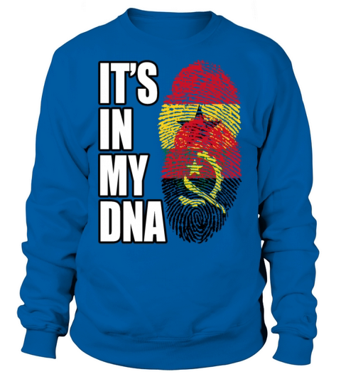 Ghanaian And Angolan Mix Heritage DNA Flag Sweatshirt Unisex