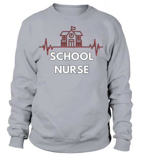 Heartbeat School Nurse Sweatshirt Unisex