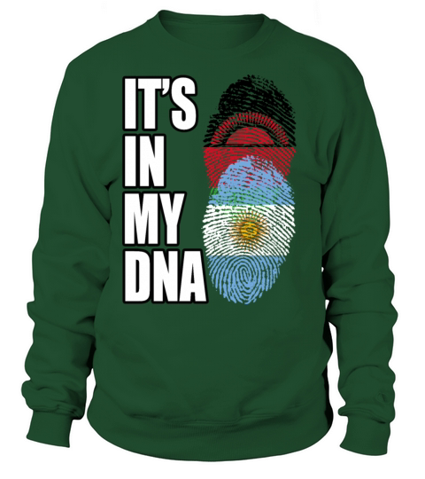 Malawian And Argentinian Mix Heritage DNA Flag Sweatshirt Unisex